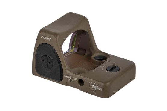 Trijicon RMR Type 2 adjustable reflex sight features a bright 6.5 MOA reticle and FDE finish perfect for your handgun slide